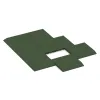 La situation d'installation typique du produit 0434 de WARCO - Dalle latérale (un côté biseauté), en couleur Vert gazon dans les dimensions 500 x 500 x 45 mm.