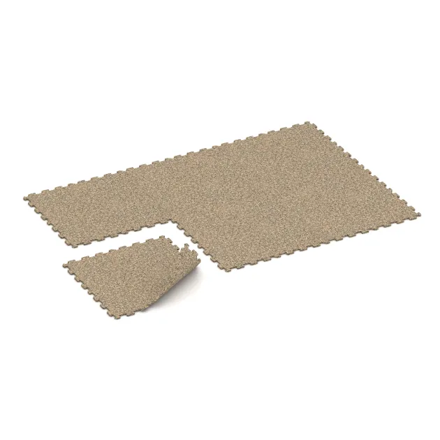 La situation d'installation typique du produit 1090 de WARCO - Carreau d’escalier, en couleur Travertin dans les dimensions 970 x 970 x 16 mm.