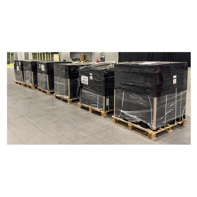 La situation d'installation typique du produit 6191 de WARCO - Sol en location Fitness Performance Elite, en couleur Anthracite dans les dimensions 15 × 20 m | 300 m².