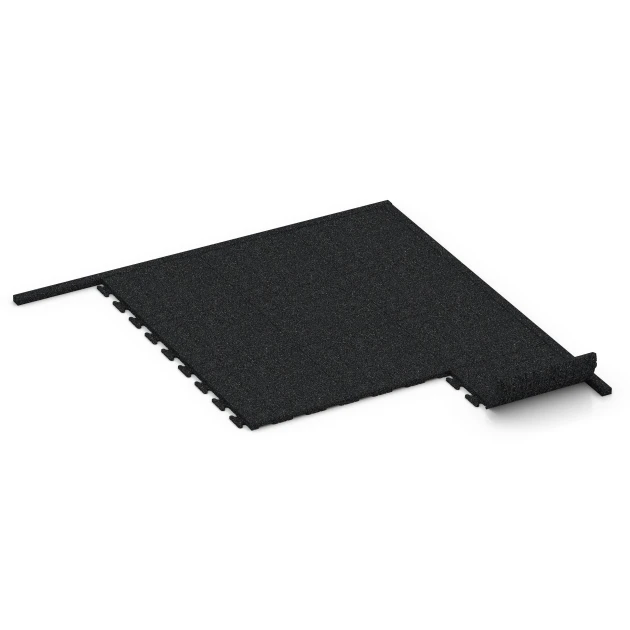 La situation d'installation typique du produit 3784 de WARCO - Bordure technique, en couleur Anthracite dans les dimensions 100 × 5 × 25 cm.