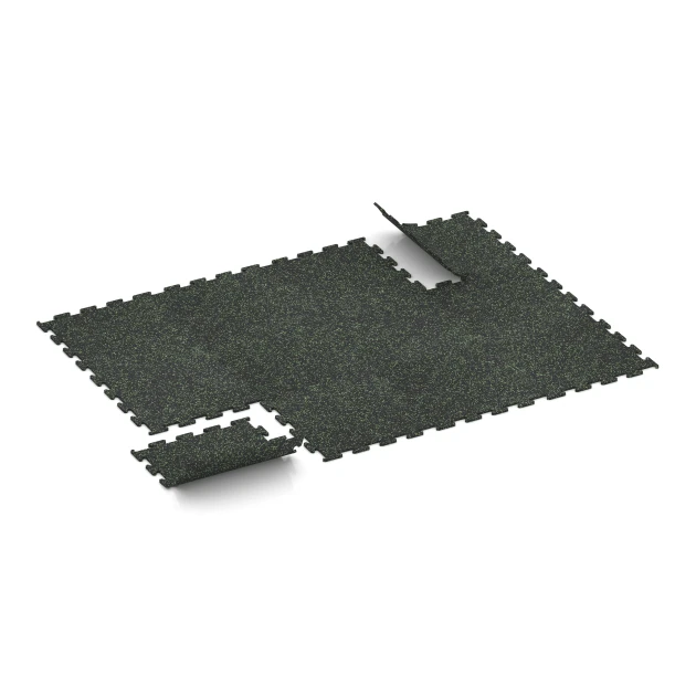 La situation d'installation typique du produit 3767 de WARCO - Fitness Performance Elite Revêtement Sportif, en couleur Vert doux moucheté dans les dimensions 50 x 50 x 1 cm | 0,25 m².