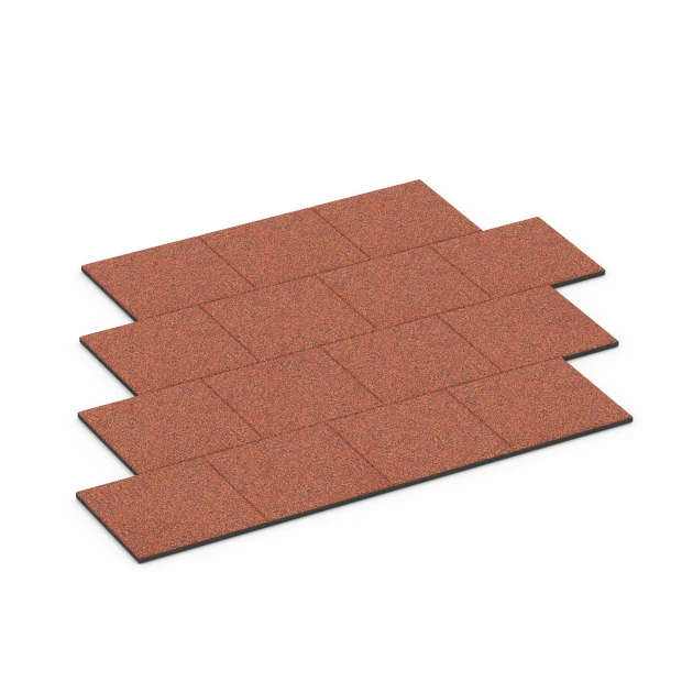 La situation d'installation typique du produit 6417 de WARCO - Dalle amortissante – 90 cm, en couleur Etna dans les dimensions 50 x 50 x 3 cm.