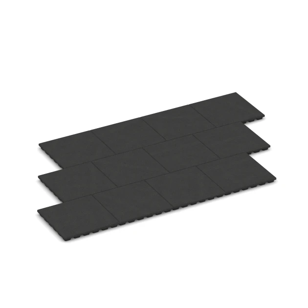 La situation d'installation typique du produit 6135 de WARCO - Dalle amortissante – 170 cm, en couleur Anthracite dans les dimensions 50 x 50 x 4,8 cm.
