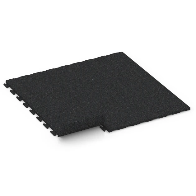 La situation d'installation typique du produit 7052 de WARCO - Dalle en caoutchouc Linea, en couleur Anthracite dans les dimensions 50 x 50 x 3 cm | 0,25 m².