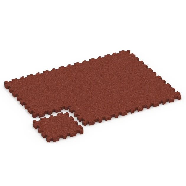 La situation d'installation typique du produit 6402 de WARCO - Dalle amortissante – 190 cm, en couleur Rouge brique dans les dimensions 50 x 50 x 5 cm | 0,25 m².