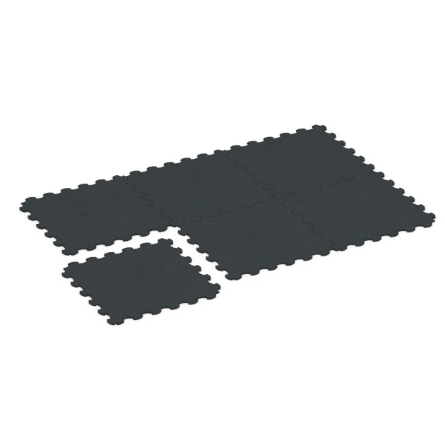 La situation d'installation typique du produit 6376 de WARCO - Tapis de Protection Fitness, en couleur Anthracite dans les dimensions 102,5 x 102,5 x 1,5 cm | 1,05 m².