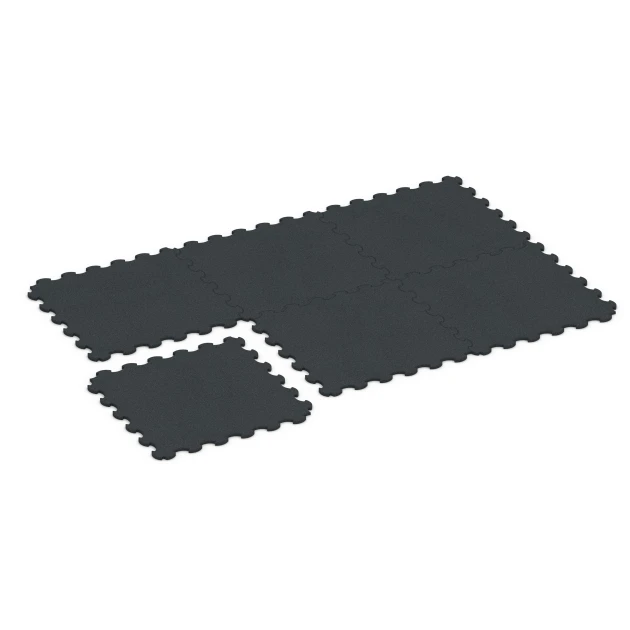 La situation d'installation typique du produit 6377 de WARCO - Tapis de Protection Fitness, en couleur Anthracite dans les dimensions 102,5 x 102,5 x 2 cm | 1,05 m².