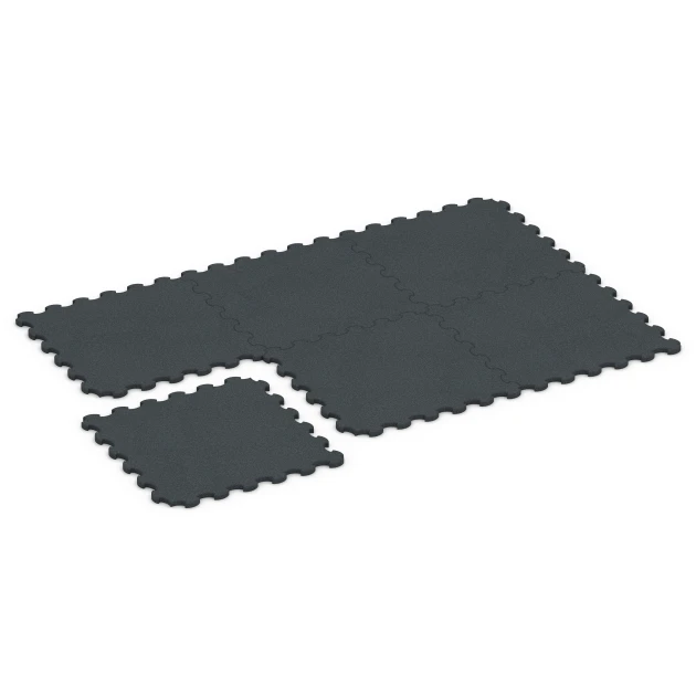 La situation d'installation typique du produit 6322 de WARCO - Tapis de Protection Fitness, en couleur Anthracite dans les dimensions 102,5 x 102,5 x 3 cm | 1,05 m².