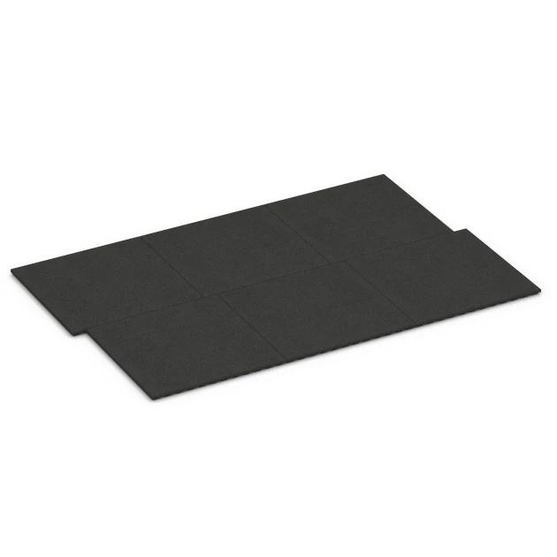 La situation d'installation typique du produit 6383 de WARCO - Stallmatte Komfort, en couleur Anthracite dans les dimensions 100 x 100 x 4 cm.