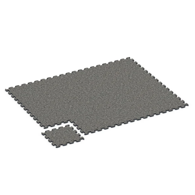La situation d'installation typique du produit 6823 de WARCO - Fitness Active dalle, en couleur Granit gris foncé dans les dimensions 44,6 x 44,6 x 1,8 cm.