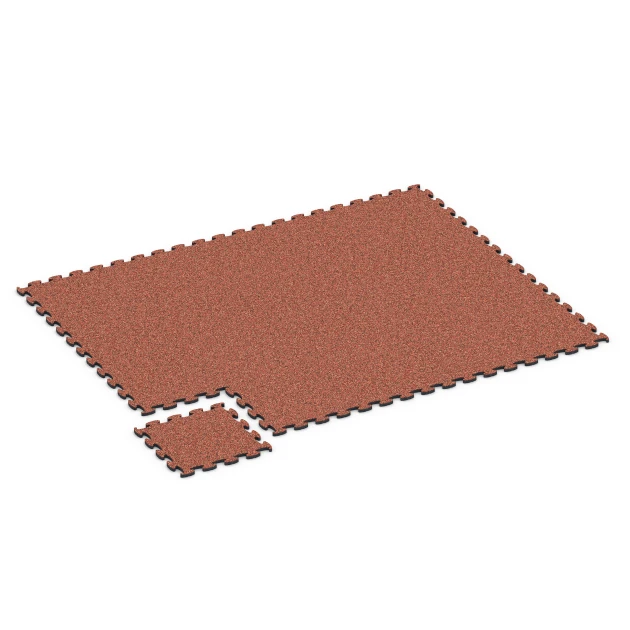 La situation d'installation typique du produit 6791 de WARCO - Dalle balcon caoutchouc, en couleur Etna dans les dimensions 44,6 x 44,6 x 1,8 cm.