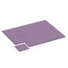 La situation d'installation typique du produit 6792 de WARCO - Dalle balcon caoutchouc, en couleur Lavande dans les dimensions 44,6 x 44,6 x 1,8 cm.
