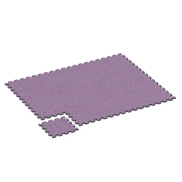 La situation d'installation typique du produit 6792 de WARCO - Dalle balcon caoutchouc, en couleur Lavande dans les dimensions 44,6 x 44,6 x 1,8 cm.