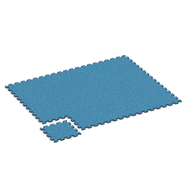 La situation d'installation typique du produit 6830 de WARCO - Fitness Active dalle, en couleur Atlantique dans les dimensions 44,6 x 44,6 x 1,8 cm.