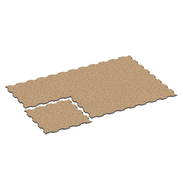 La situation d'installation typique du produit 6808 de WARCO - Sol agility pour chiens, en couleur Terracotta dans les dimensions 97,1 x 97,1 × 1,8 cm.