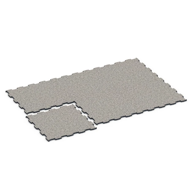 La situation d'installation typique du produit 6851 de WARCO - Fitness Active dalle, en couleur Granit gris dans les dimensions 97,1 x 97,1 x 2,8 cm.