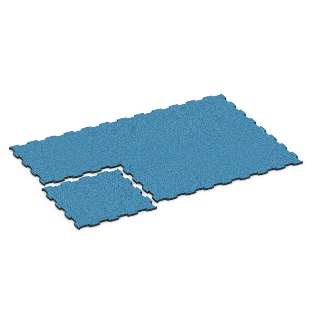 La situation d'installation typique du produit 6857 de WARCO - Fitness Active dalle, en couleur Atlantique dans les dimensions 97,1 x 97,1 x 2,8 cm.