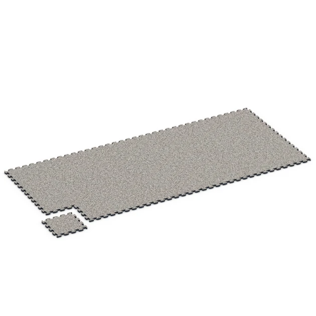 La situation d'installation typique du produit 6815 de WARCO - Dalle balcon aspect pierre, en couleur Granit gris dans les dimensions 28,9 x 28,9 x 1,8 cm.