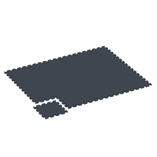 La situation d'installation typique du produit 6960 de WARCO - Fitness Premium sol sportif, en couleur Anthracite dans les dimensions 45,9 x 45,9 x 1,8.