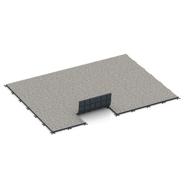 La situation d'installation typique du produit 7133 de WARCO - Revêtement sportif extérieur, en couleur Granit gris dans les dimensions 60 x 60 x 3 cm | 0,36 m².