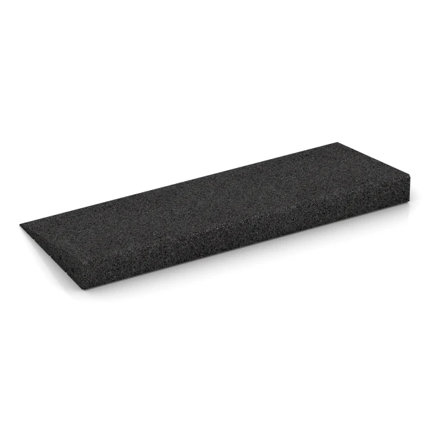 La photo de la face arrière asymétrique d’un produit WARCO 2548: Rampe de seuil 75 cm, en couleur Anthracite, dans les dimensions 75 x 30 cm | 8 < 65 mm.
