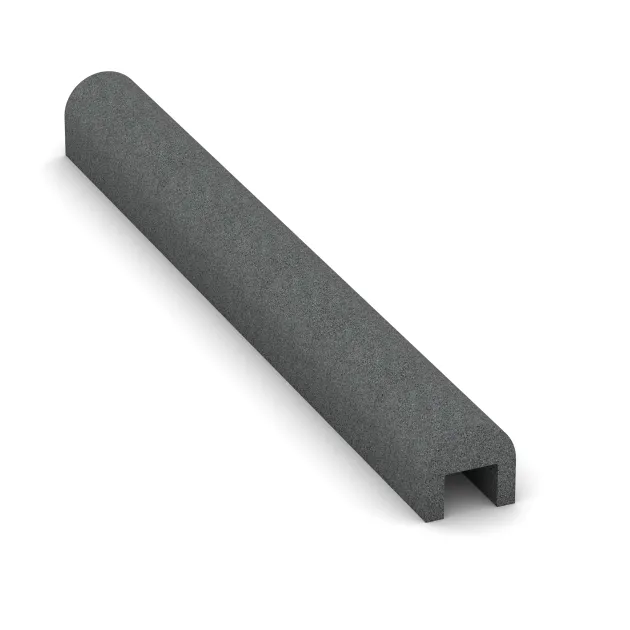 La photo de la face arrière asymétrique d’un produit WARCO 2583: Couverture flexible, en couleur Gris ardoise, dans les dimensions 1000 x 100 x 100 x 50 mm.